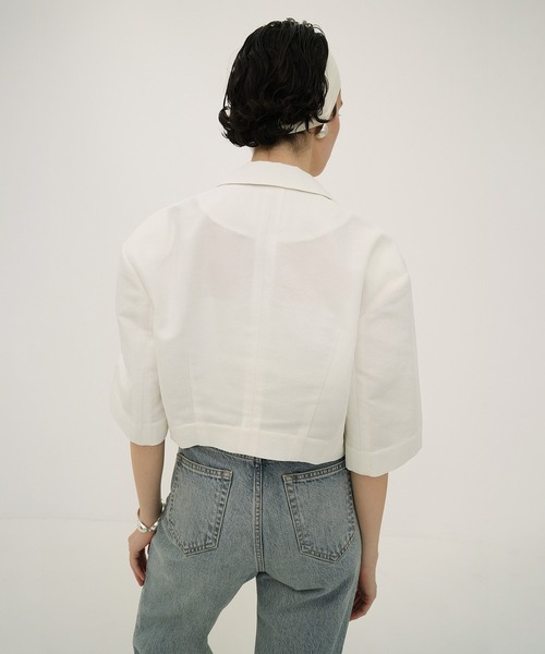 定価3.3万円CLANE DAD CROPPED TAILORED JACKET CLANE（クラネ） ジャケット テーラードジャケット DAD CROPPED