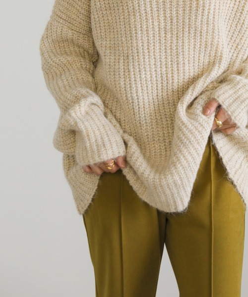 「select MOCA」 タートルネックニット FREE ブラウン レディース_画像3