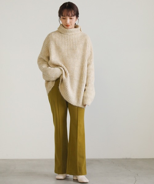 「select MOCA」 タートルネックニット FREE ブラウン レディース_画像6