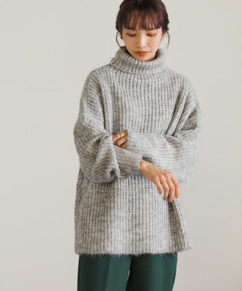 「select MOCA」 タートルネックニット FREE ブラウン レディース_画像9