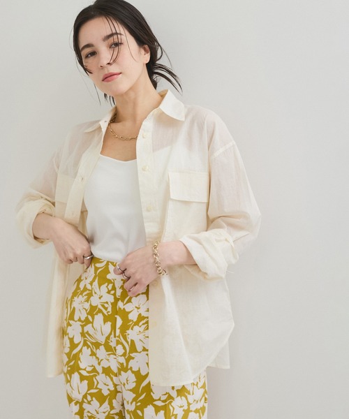 yori  コットンオーガンジーブラウス ànuke online store（アンヌーク） / 2way Cottonorgandy Blouse2way