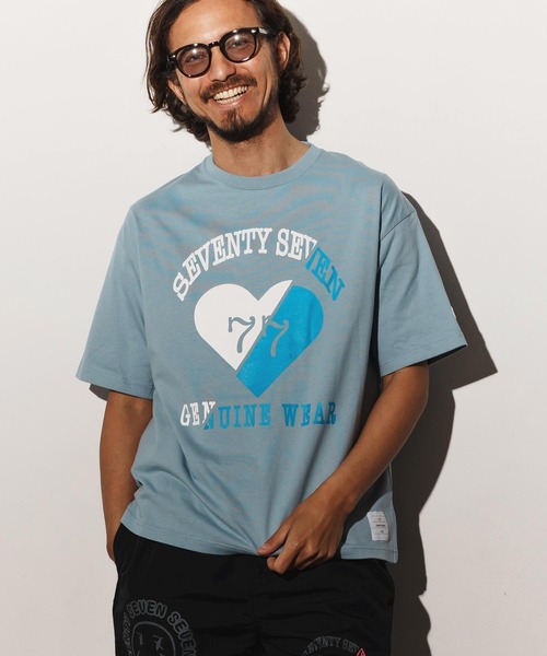 seventy seven tシャツ mt9665-middle onz over size S-S t-shirts