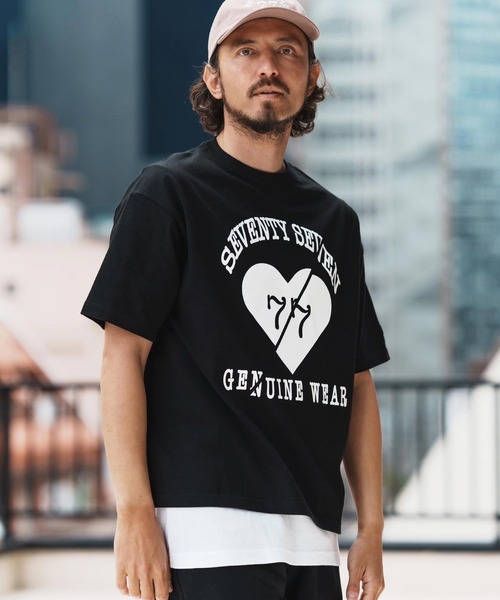 seventy seven tシャツ mt9665-middle onz over size S-S t-shirts