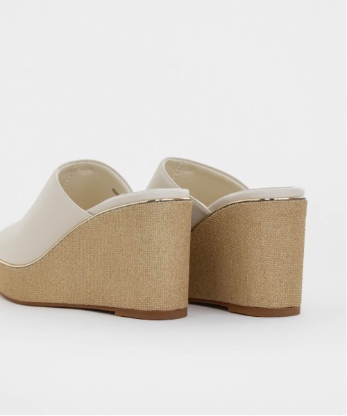 RANDA ベーシックミュールウェッジサンダル LLサイズ RANDA｜ベーシックミュールウェッジサンダル | Rakuten Fashion