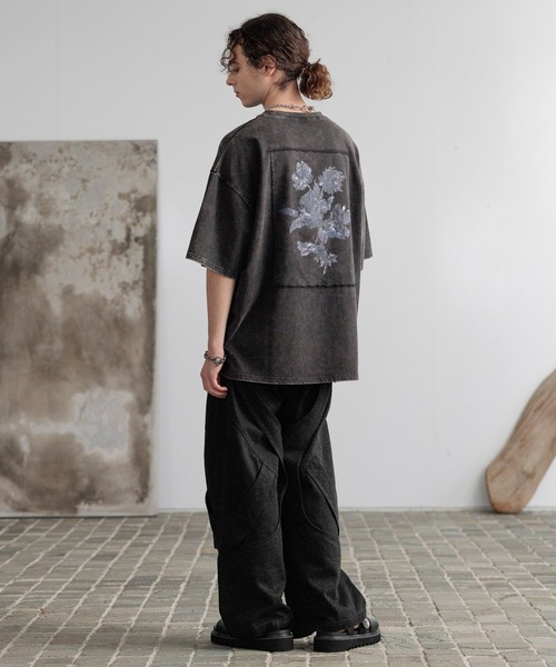 HARE（ハレ） tシャツ ピグメントバックプリントカットソー(HARE