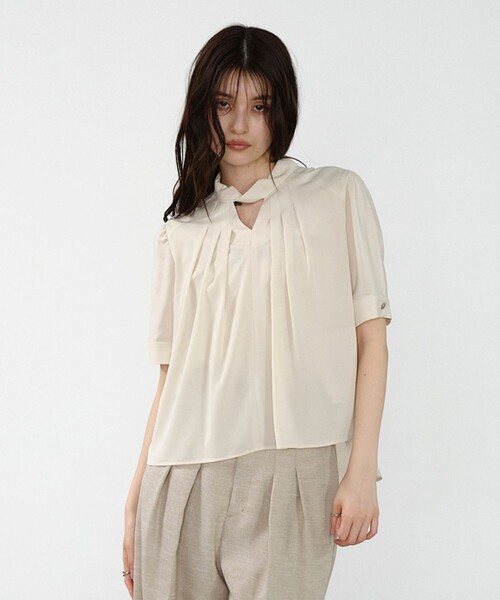 【新品未使用品】ユナイテッドトウキョウ☆ツイストカラーブラウス UNITED TOKYO（ユナイテッドトウキョウ） ブラウス シャツ ツイスト