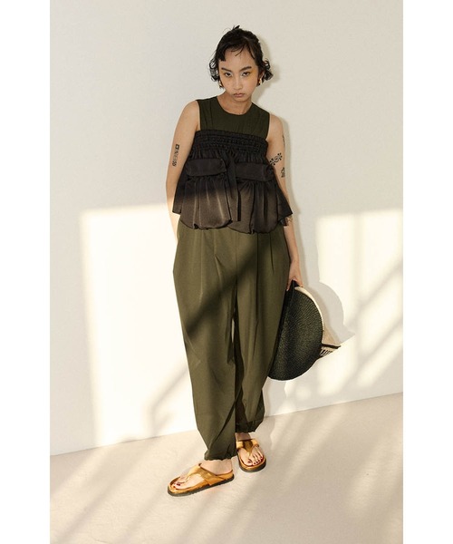 サロペット・オーバーオール・オールインワン OMMO TUCK BUSTIER ALL IN ONE BLACK 38 OMMO ONLINE STORE / TUCK BUSTIER ALL IN ONE