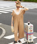 サロペット オーバーオール 「イージーケア」フ...の詳細画像2