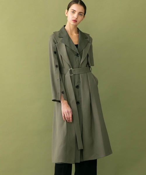 UNITED TOKYO ダークグリーン トレンチコート サイズ1 UNITED TOKYO（ユナイテッドトウキョウ） トレンチコート 0 カーキ
