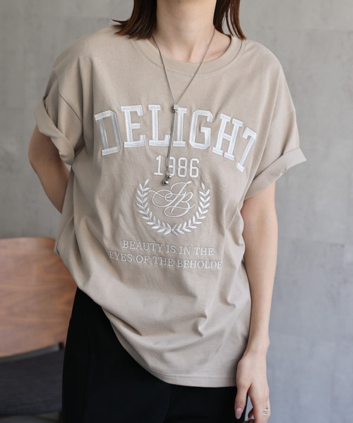 sakishimatokyo tシャツ 「選べるデザイン」部分刺繍ロゴTシャツ/箔