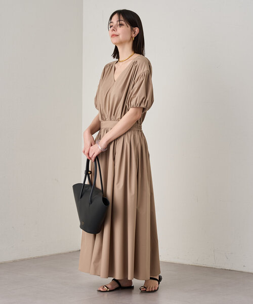 Loungedress ワンピース Vギャザーワンピース : ZOZOTOWN Yahoo