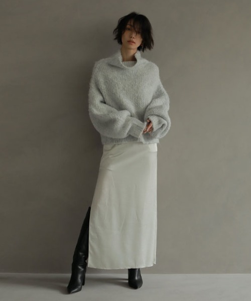 ETRE TOKYO 「ETRE TOKYO」 ロングスカート S ネイビー