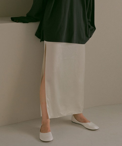 ETRE TOKYO 「ETRE TOKYO」 ロングスカート S ネイビー