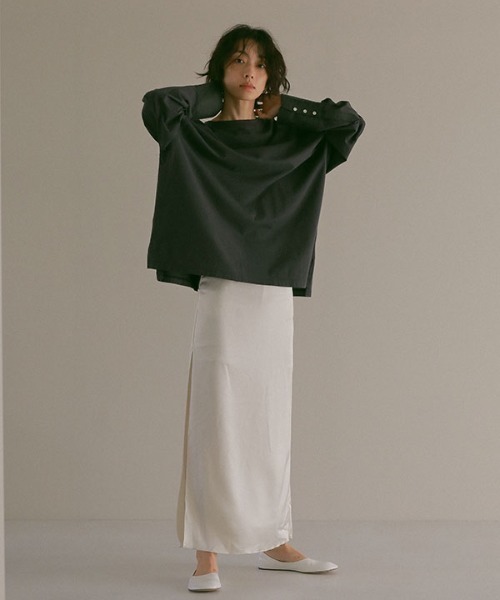 ETRE TOKYO 「ETRE TOKYO」 ロングスカート S ネイビー