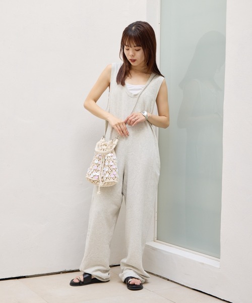 WILLOW サロペット オーバーオール 「willow」「新色追加」スラブ裏毛