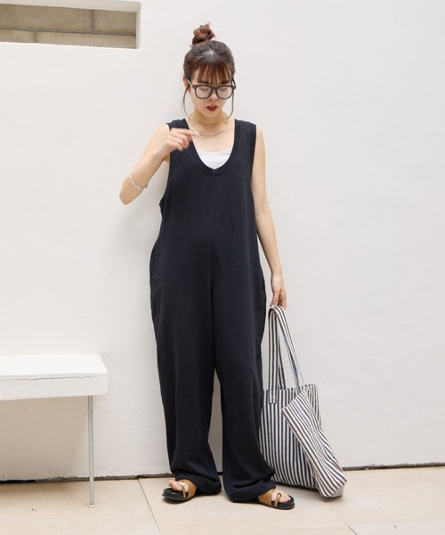 WILLOW サロペット オーバーオール 「willow」「新色追加」スラブ裏毛 