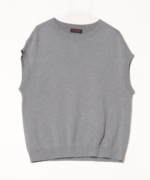 グレー ニット ノースリーブ M CABaN 「CABaN」 ノースリーブニット M グレー メンズ