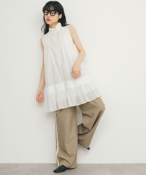 新品タグ付◆ KBF ストライプラインイージーパンツ　BEIGE DOORS KBF パンツ ストライプラインイージーパンツ レディース