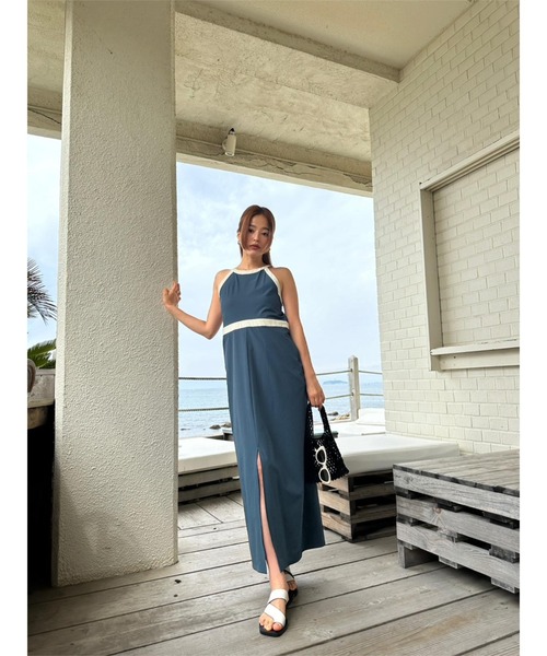 TRUNC 88 ワンピース Waterlike Piping Dress : ZOZOTOWN Yahoo