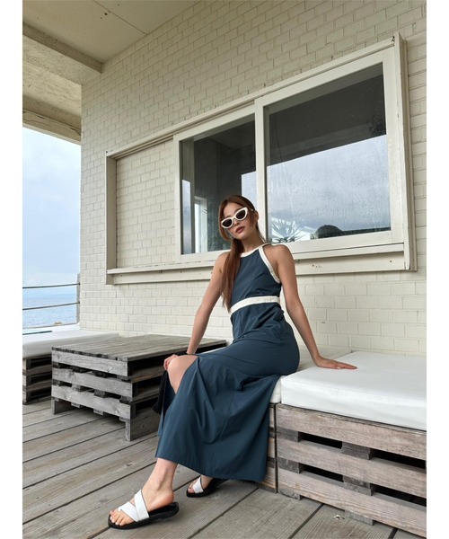 TRUNC 88 ワンピース Waterlike Piping Dress : ZOZOTOWN Yahoo