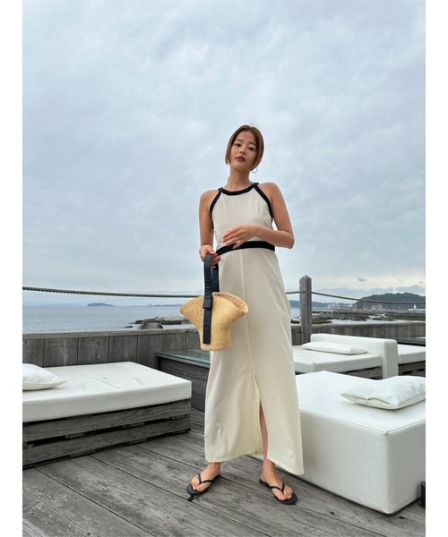 TRUNC 88 ワンピース Waterlike Piping Dress : ZOZOTOWN Yahoo