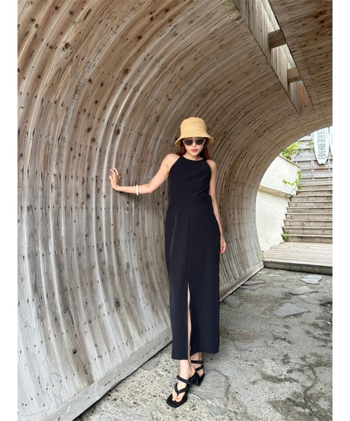 TRUNC88 Waterlike Side Open Dress ロングワンピ TRUNC 88（トランクエイティーエイト）の「Waterlike Side Open