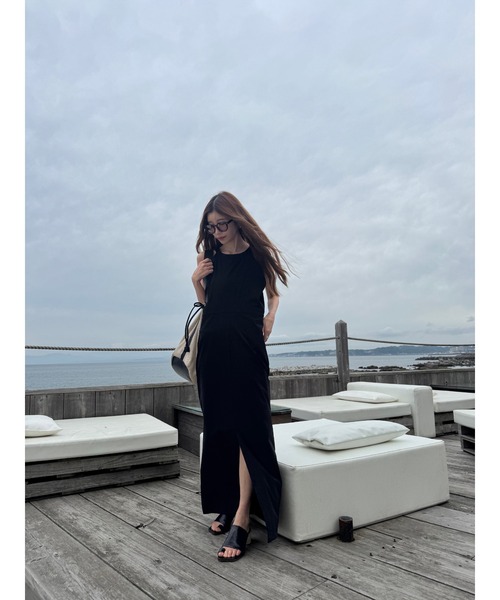 ワンピース TRUNC 88 Smooth Rib Long Dress Smooth Rib Long Dress（ワンピース）｜TRUNC 88（トランク