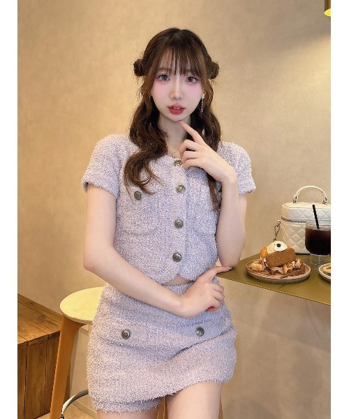 定価以下♥️新品 Darich ダーリッチ カラーツイードニットセットアップ カラーツイードニットセットアップ（セットアップ）｜Darich