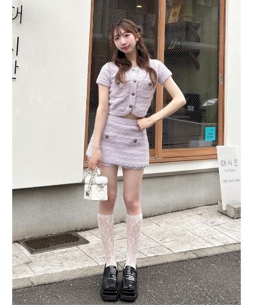 Darich セットアップ ダーリッチ Darich カラーツイードニットセットアップ