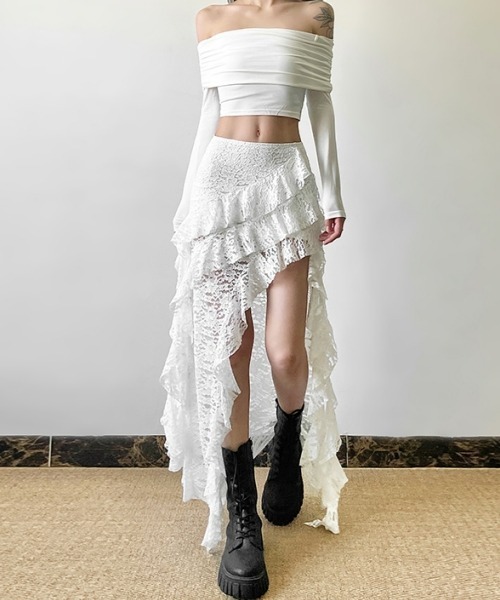 GOA 00s ギミックロングスカート　ミリタリー　Y2K 楽天市場】goa ゴア ロングスカート スカート Skirt Long Skirt