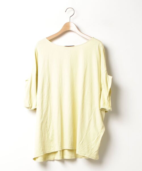 「UNTITLED」 半袖カットソー 44 イエロー レディース