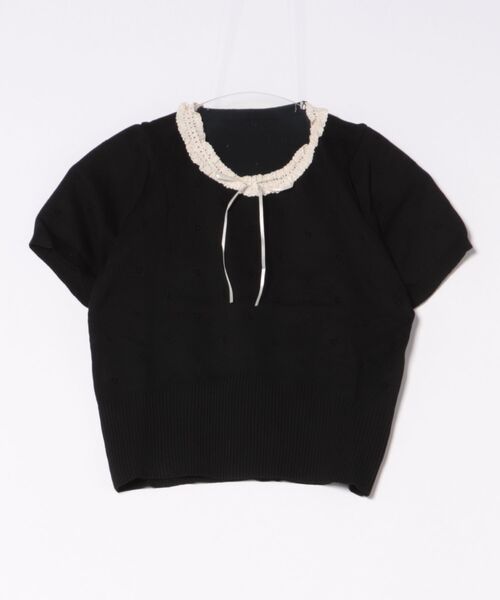 WESTSEA（ウエストシー） サマーニット ニット セーター フリルレース