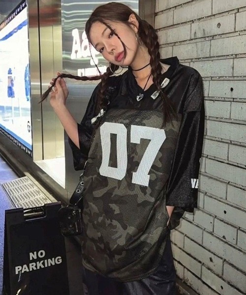 tシャツ 「WEB限定」迷彩ロゴTEE レディース DouDou tシャツ 「WEB限定」迷彩ロゴTEE レディース : ZOZOTOWN