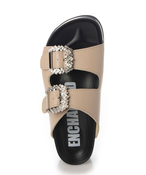 「enchanted」 フラットサンダル M ブラウン レディース_画像2