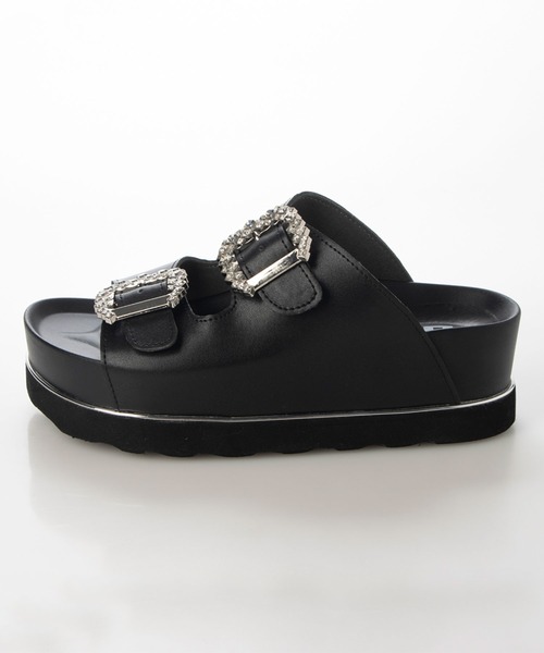 「enchanted」 フラットサンダル M ブラウン レディース_画像8