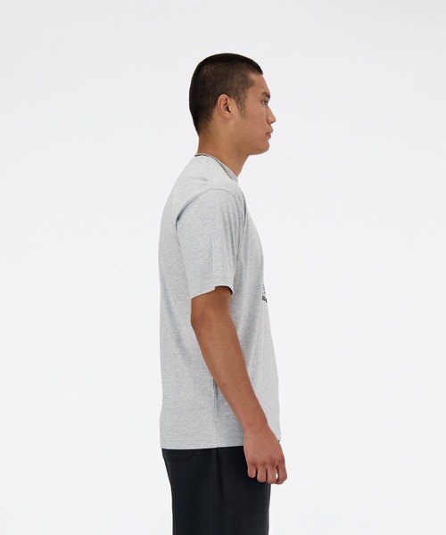 「New Balance」 半袖Tシャツ SMALL オフホワイト メンズ