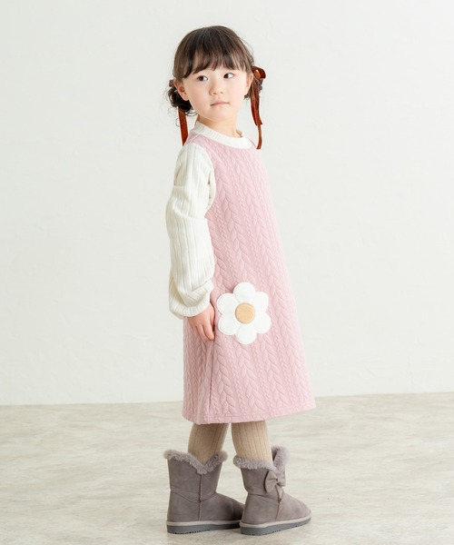 la poche biscuit（ラポシェビスキュイ） チュニック フラワーポケット