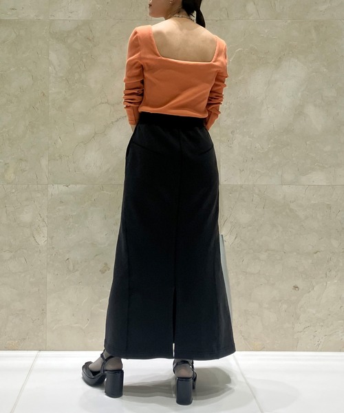 「OUR WACOAL」 長袖カットソー M オレンジ レディース
