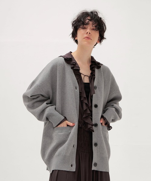 DRESSLAVE（ドレスレイブ） カーディガン cotton cashmere V cardigan