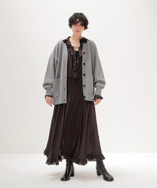 DRESSLAVE（ドレスレイブ） カーディガン cotton cashmere V cardigan