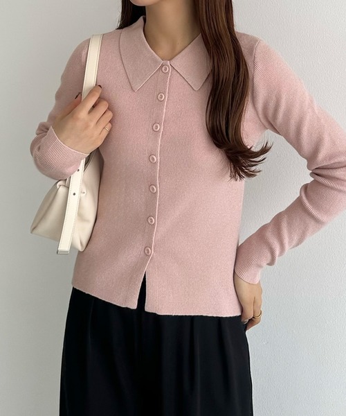 「callautia」 ニットカーディガン LARGE アイボリー レディース