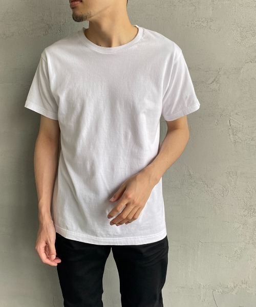 「HANES」 半袖Tシャツ L ホワイト×ブラック レディース