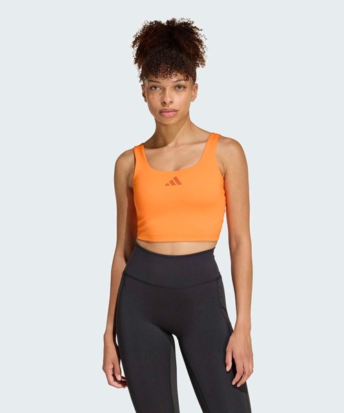 【新品】adidas クロップド タンクトップ トレーニング ヨガ ワークウエア レディース アディブレイク クロップドタンクトップ ブラック ｜すべて