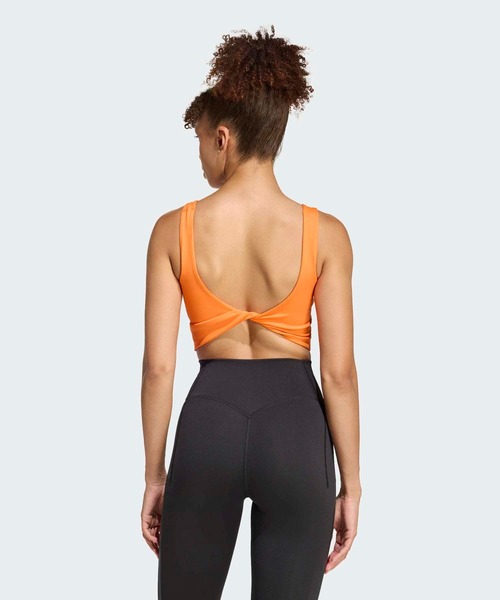 【新品】adidas クロップド タンクトップ トレーニング ヨガ ワークウエア adidas（アディダス） タンクトップ レディース 綿 速乾 ヨガ 筋トレ