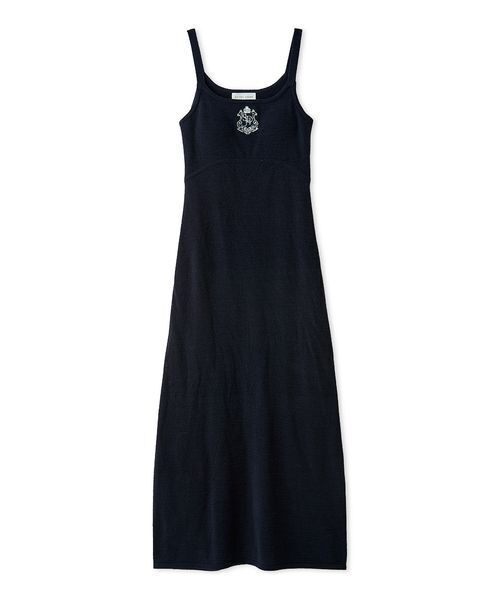 SNIDEL HOME パジャマ ルームウェア エンブレムニットキャミワンピース