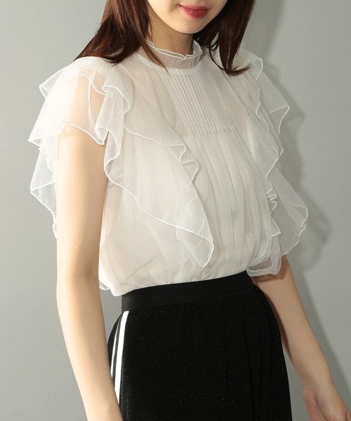 「MAISON BREEZE reveur」 ノースリーブブラウス FREE グレー レディース_画像5