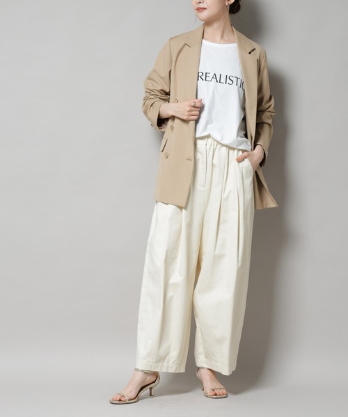 NANO universe（ナノ・ユニバース） チノパン タックコクーン