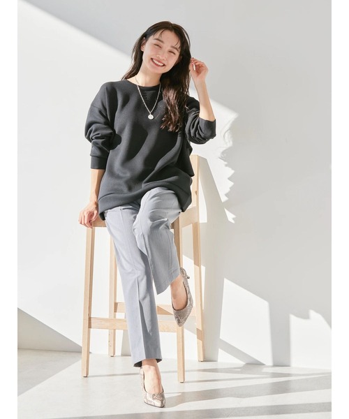 「AMERICAN HOLIC」 長袖カットソー M グレイッシュベージュ レディース