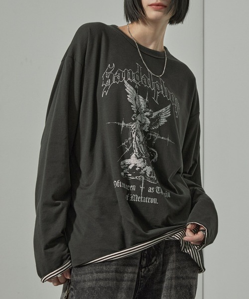 tシャツ 「Alfred Alex」2WAYリバーシブル ヴィンテージライク ビッグ