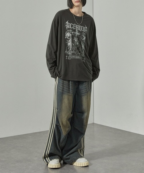 tシャツ 「Alfred Alex」2WAYリバーシブル ヴィンテージライク ビッグ